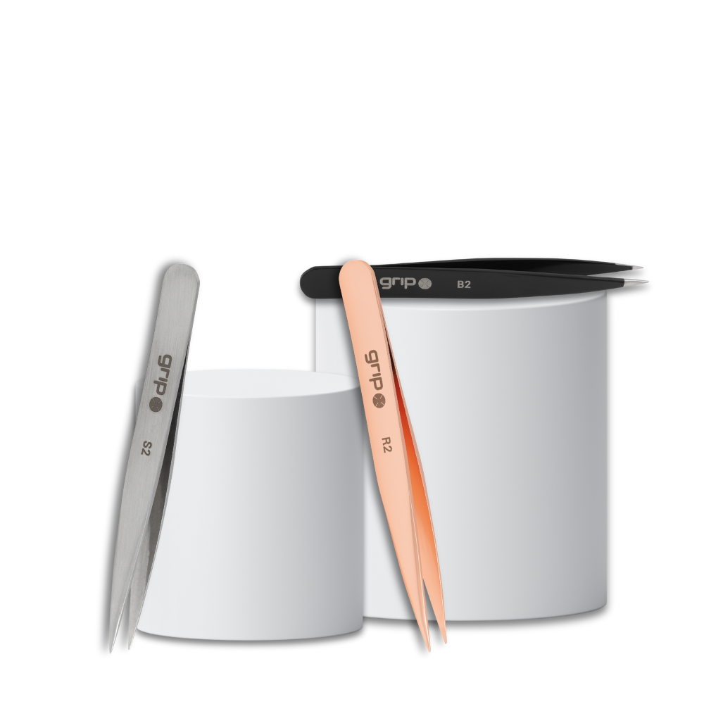 GRIP tweezers Pointed Tip - Rose Gold