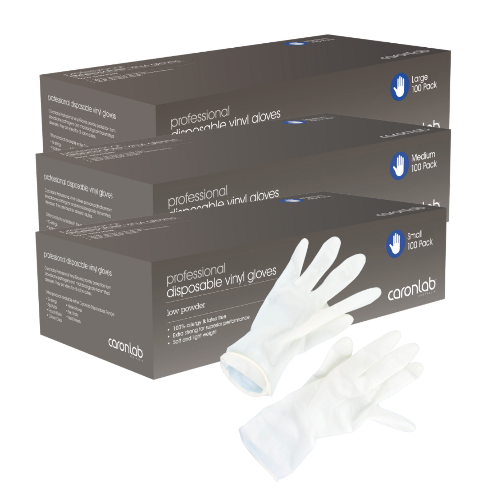 Caron Disposable Gloves Vinyl