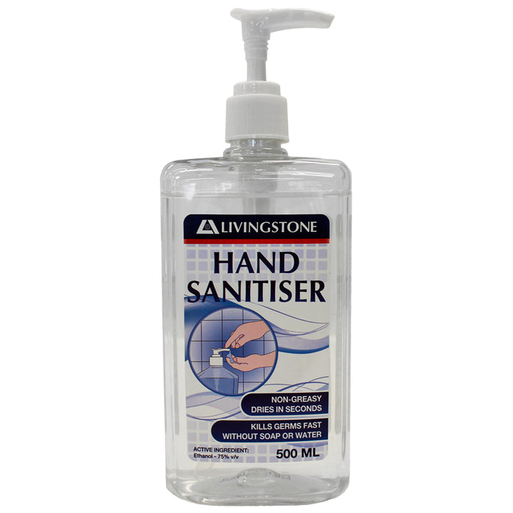 Livingstone Antibacterial Hand Sanitising Gel with Pump