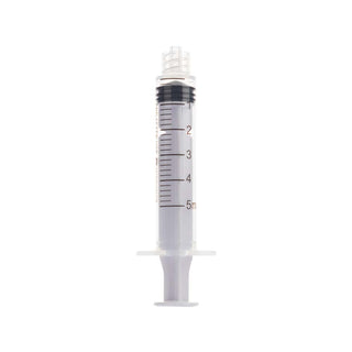 Livingstone Syringe, 5ml, Luer Lock Tip, Latex Free, Hypoallergenic,  Sterile, 100/Box